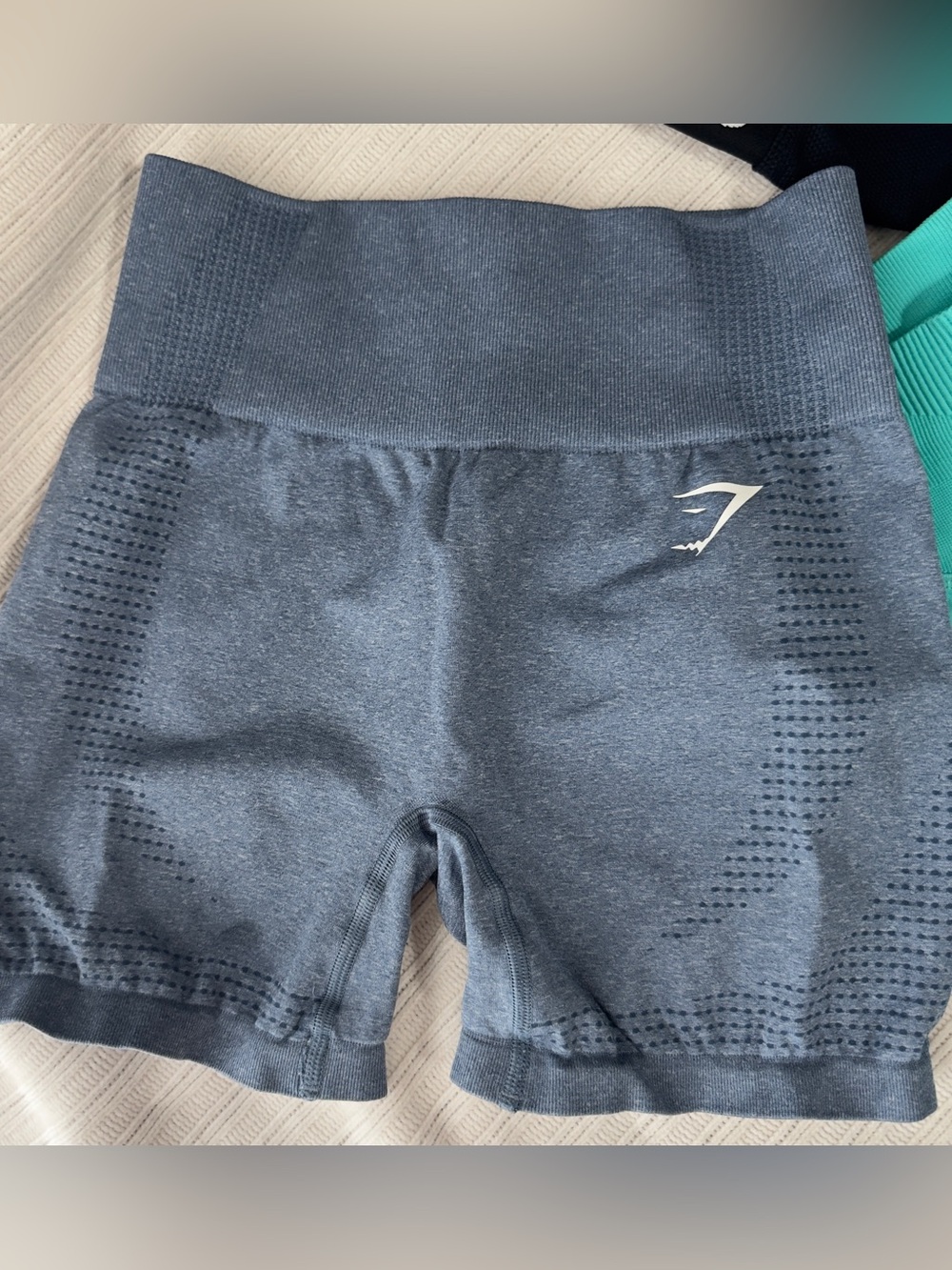 Gymshark Seamless High-Waist Bike Shorts - Slate Gray